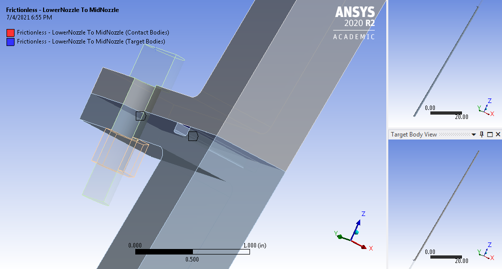 Lower to Middle Nozzle