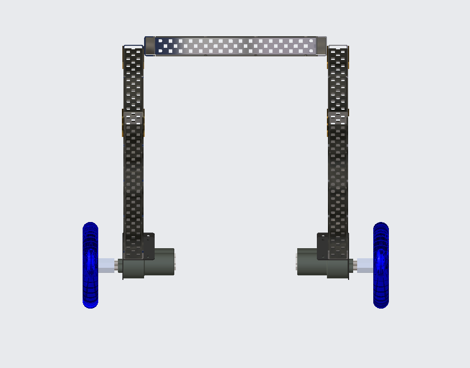 Front view of Rocker Bogie Robot